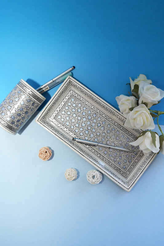 Pen tray and holder | Mystic Blue
